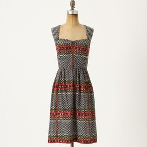 Anthropologie Silk Tessera Dress Size 6